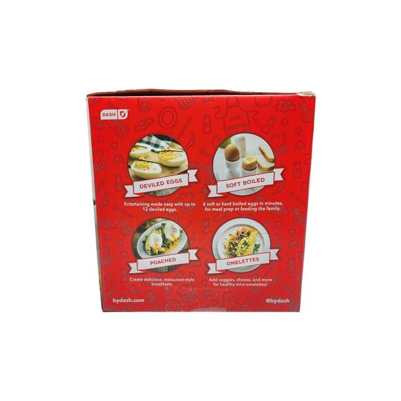 Dash Rapid Egg Cooker Make 6 Eggs Any Style One Touch Cooking 360 Watts - Picture 2 of 8